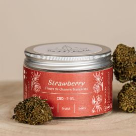 Fleurs de CBD - 7 à 9% - Strawberry - Les Plantes de Tomine