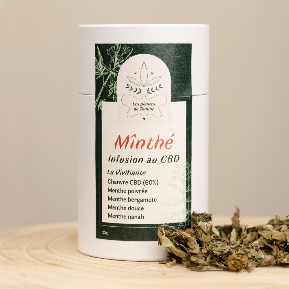 Infusion de Chanvre au CBD - Minté - Les Plantes de Tomine