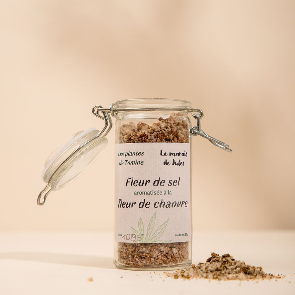 Fleur de Sel Aromatisée au Chanvre - Les Plantes de Tomine