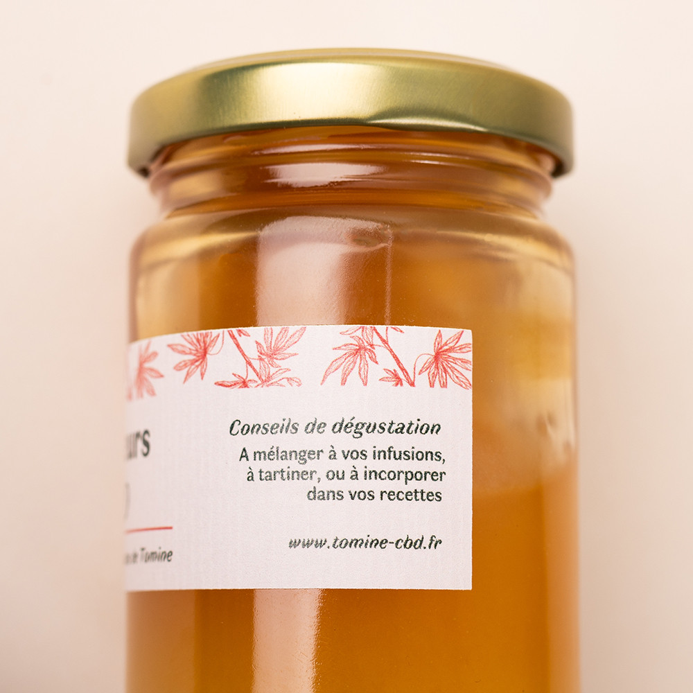 Miel de fleur au CBD - Les plantes de Tomine