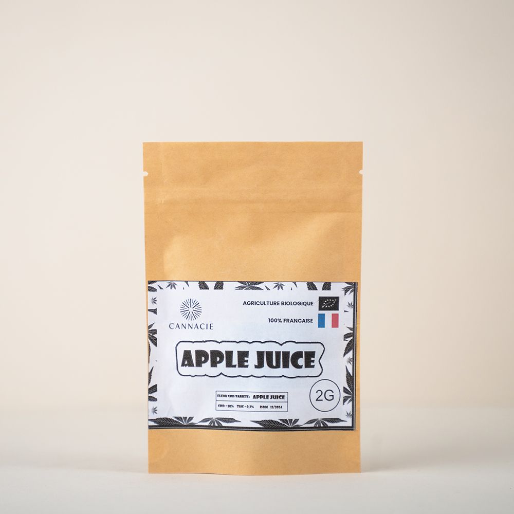 Fleurs de CBD Bio - 10% - Apple Juice - Cannacie