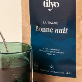 Infusion de Chanvre au CBD - Tisane Bonne Nuit - Tilyo