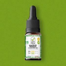 Huile de CBG & CBD 10% - Chanvre Bio - Les Jardins de MAGU